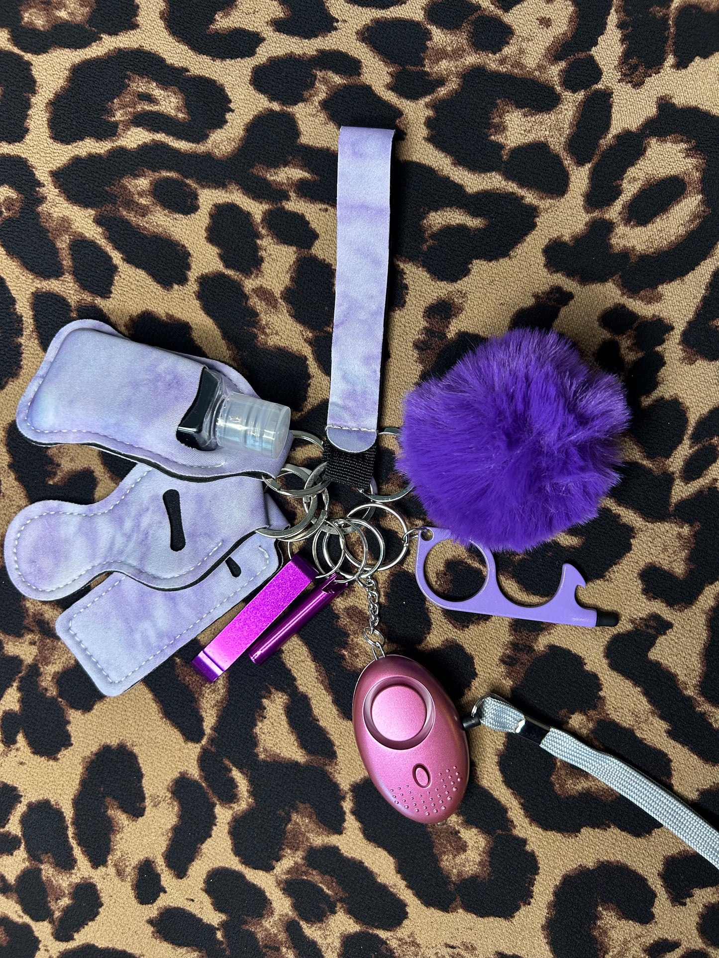 Multifunctional Glam Safety Keychain Set