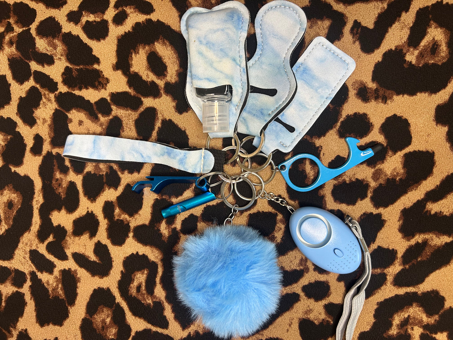 Multifunctional Glam Safety Keychain Set