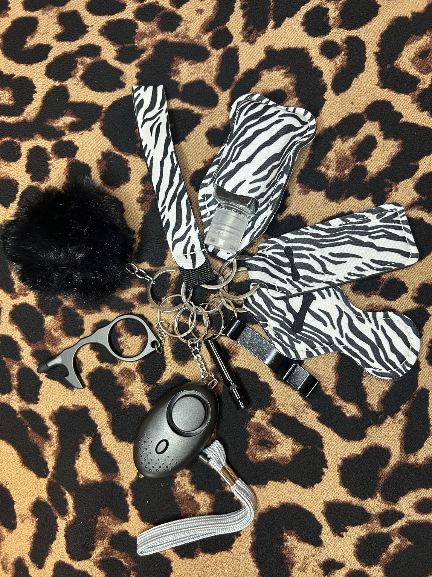 Multifunctional Glam Safety Keychain Set